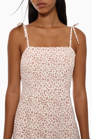 Vestido recto - Beige