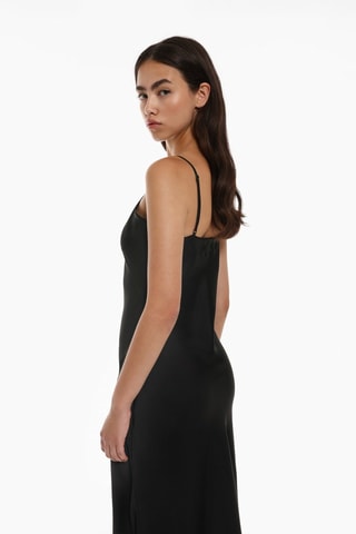 Vestido midi - Negro
