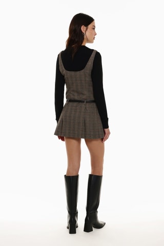 Vestido trapecio - Marrón