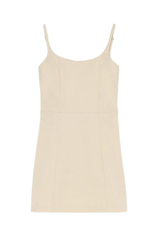 Vestido recto - Beige