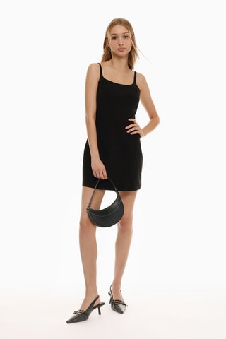 Vestido recto - Negro