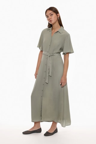 Vestido camisero - Caqui