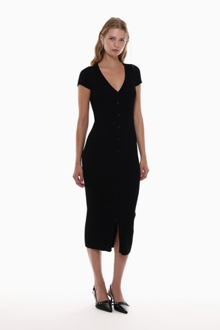 Vestido recto - Negro