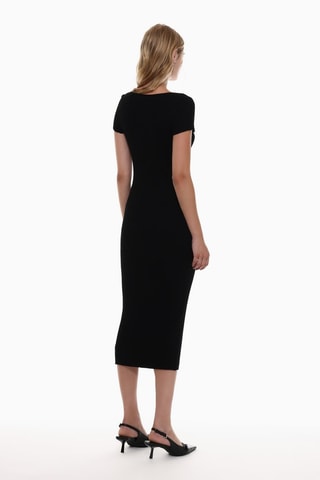 Vestido recto - Negro