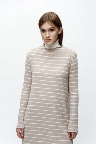 Vestido jersey - Beige