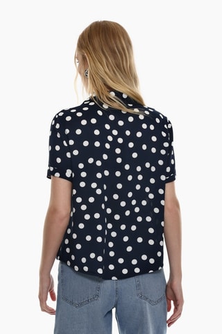 Camisa - Azul marino y blanco