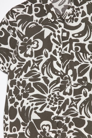 Camisa - Gris oscuro y crudo