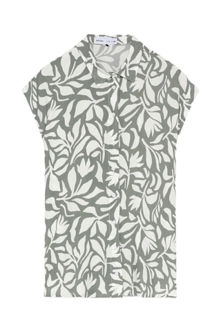 Camisa - Blanco y gris