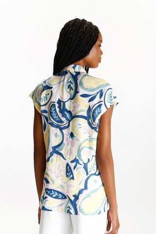 Camisa - Blanco e índigo