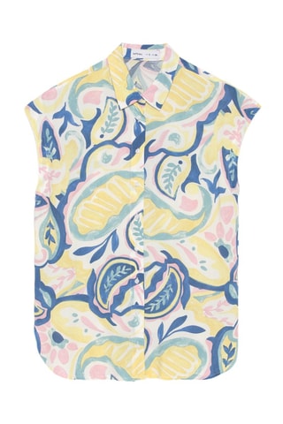 Camisa - Blanco e índigo