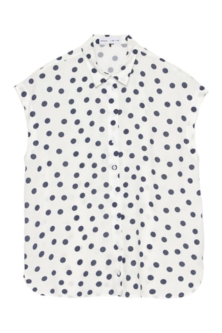 Camisa - Blanco y azul marino