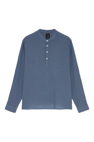 Camisa de lino - Azul marino