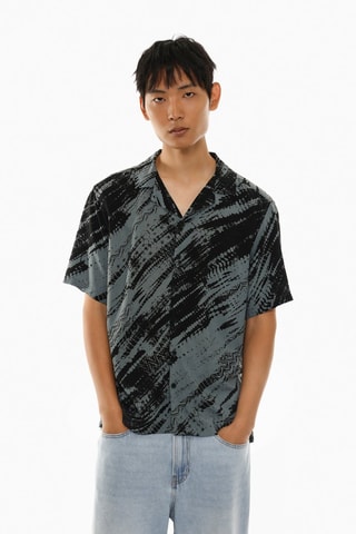 Camisa - Gris y negro