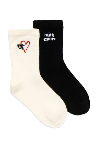 2 pares de calcetines - Crudo y negro