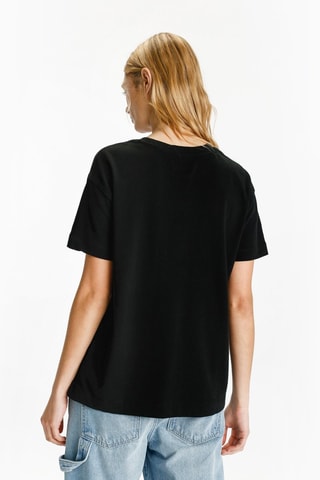 Camiseta oversize - Negro