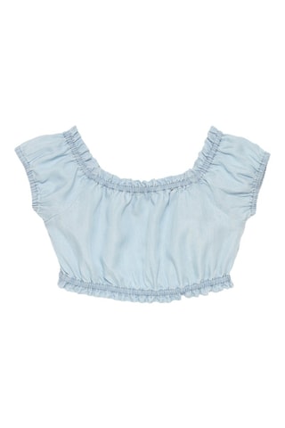 Camiseta vaquera - Azul claro