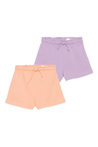 2 shorts - Violeta y naranja