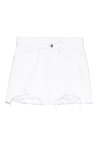 Falda vaquera - Blanco