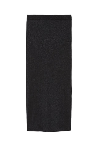 Falda de tubo de talle alto - Negro