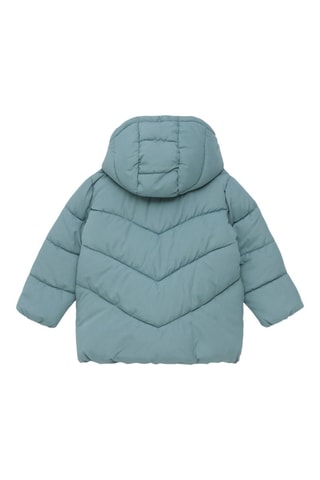 Anorak con capucha - Celeste