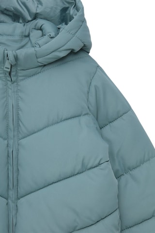 Anorak con capucha - Celeste