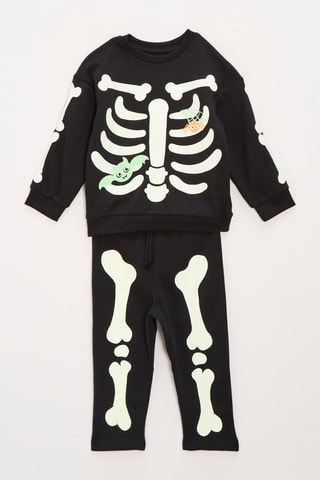 Sudadera y leggings - Negro y blanco