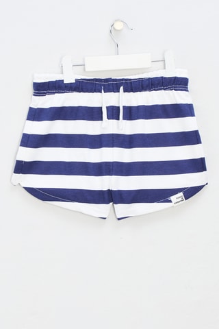 Short - Blanco y azul marino