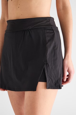 Falda pantalón de talle alto - Negro