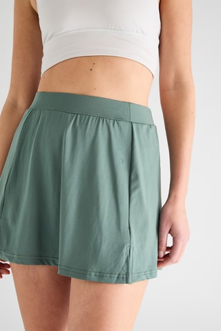 Falda pantalón de talle alto - Verde claro