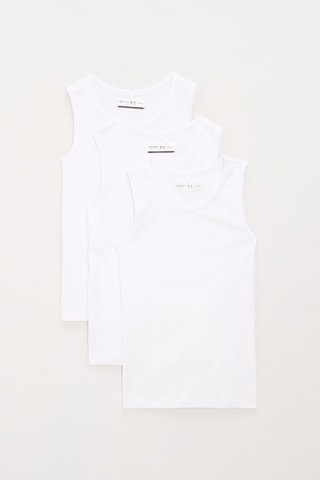 3 camisetas de tirantes - Blanco