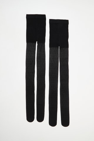 2 pantis - 20 deniers - Negro