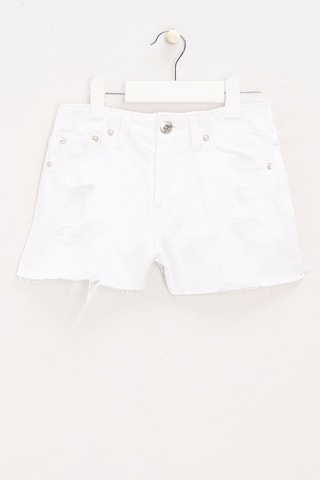 Short vaquero - Blanco