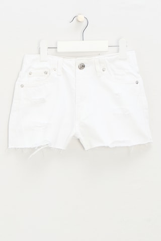 Short vaquero - Blanco