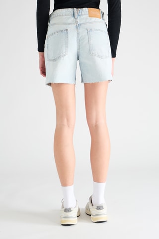 Short vaquero de tiro alto - Azul claro