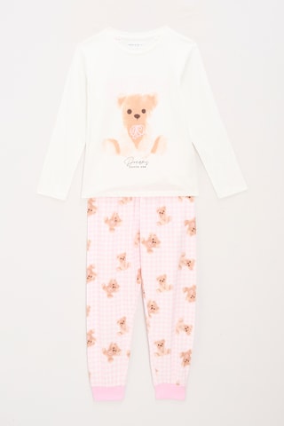 Pijama - Blanco y rosa