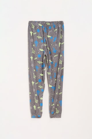 Pijama - Gris y amarillo