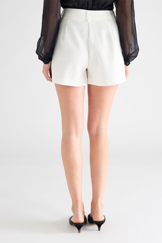 Short de tiro alto - Blanco