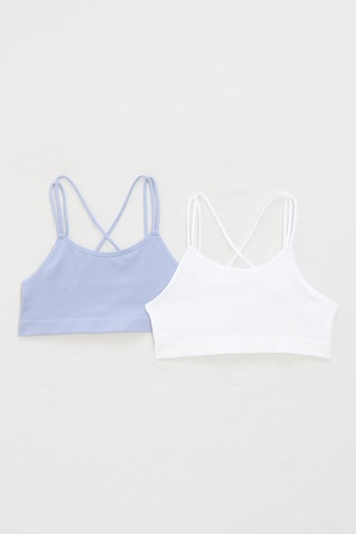 2 camisetas - Azul y blanco