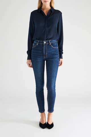 Vaquero 7/8 de tiro alto - Azul marino