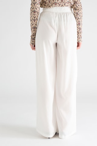 Pantalón straight tiro alto - Blanco