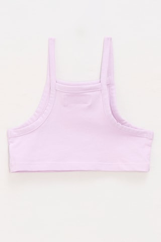 2 camisetas de tirantes - Blanco y violeta