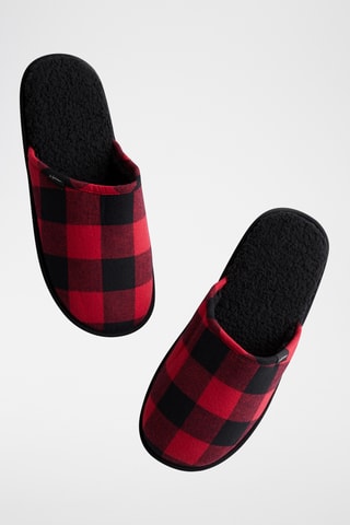 Zapatillas de casa forradas - Rojo