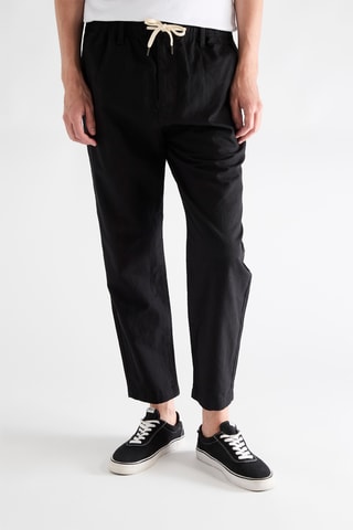 Pantalón de lino - Negro