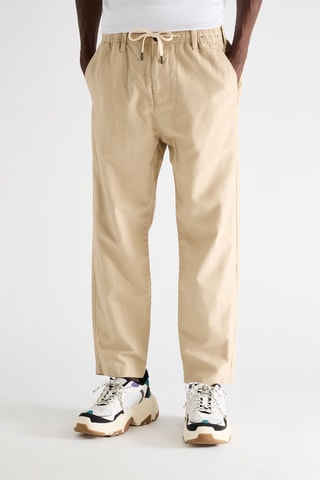 Pantalón de lino - Beige