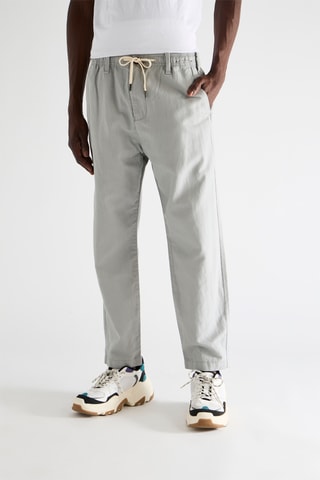 Pantalón de lino - Celeste