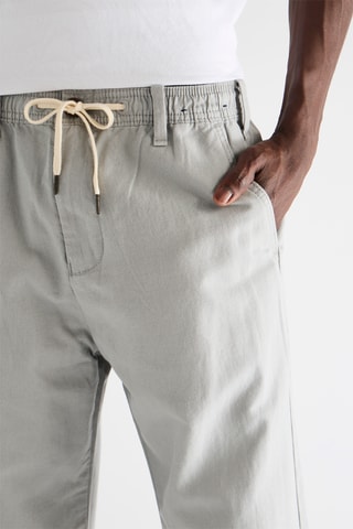 Pantalón de lino - Celeste