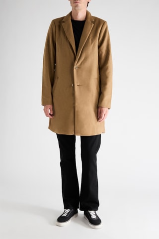 Abrigo marinero de lana - Camel