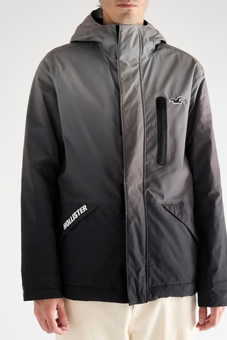 Chaqueta con capucha - Plateado