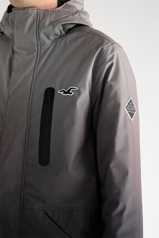 Chaqueta con capucha - Plateado