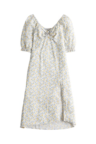 Vestido trapecio - Blanco